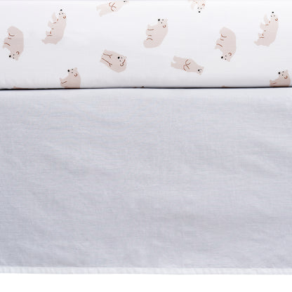 Beary Cute 3 pc Baby Crib Nursery Bedding Set