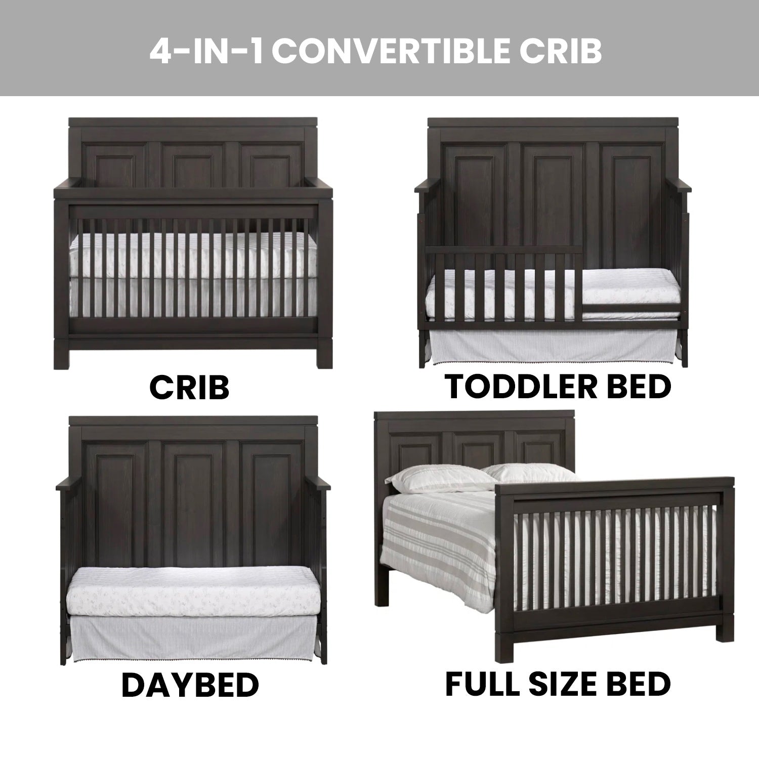 Manchester 4 in 1 Convertible Crib
