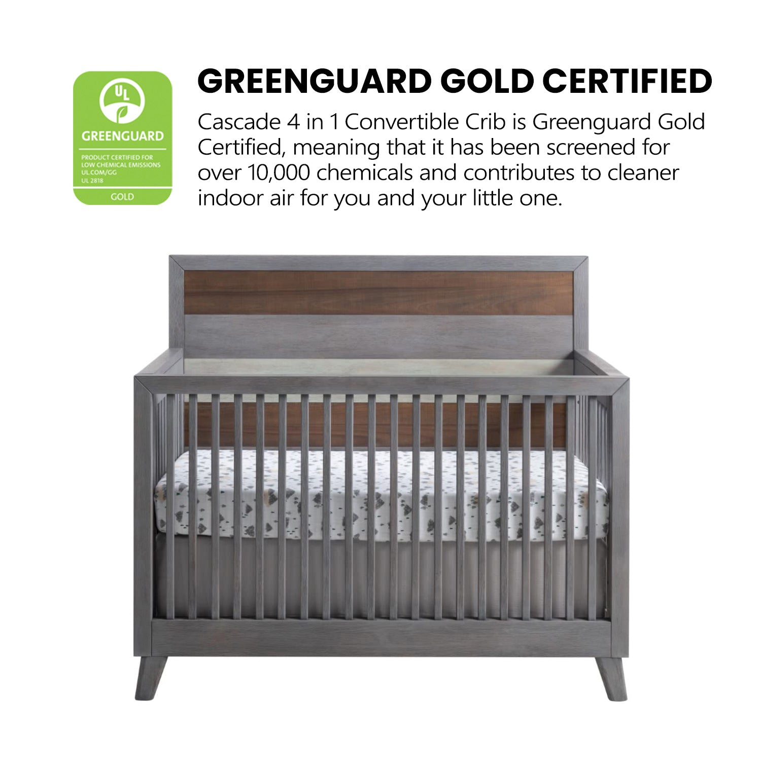 Cascade 4 in 1 Convertible Crib