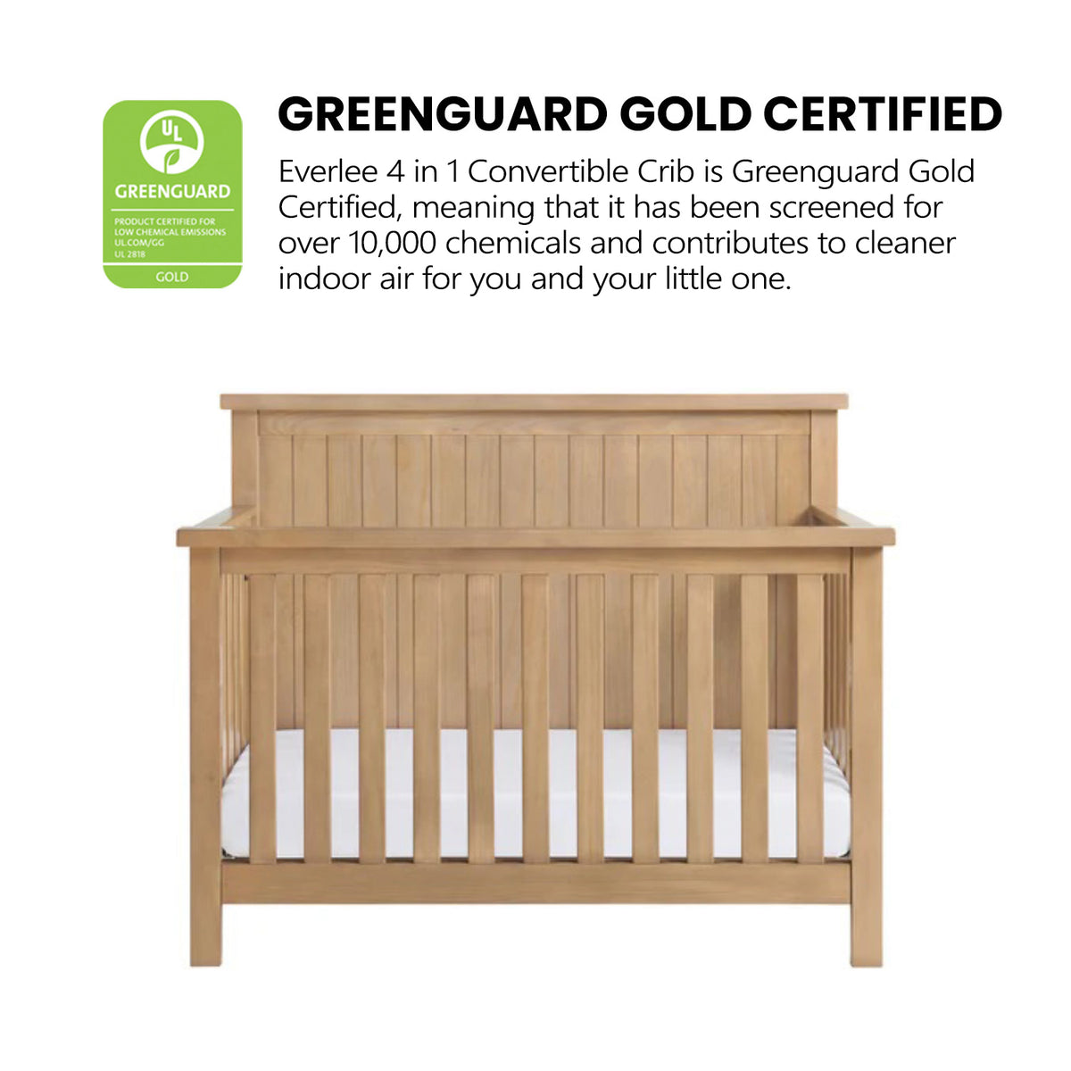 Everlee 4 in 1 Convertible Crib