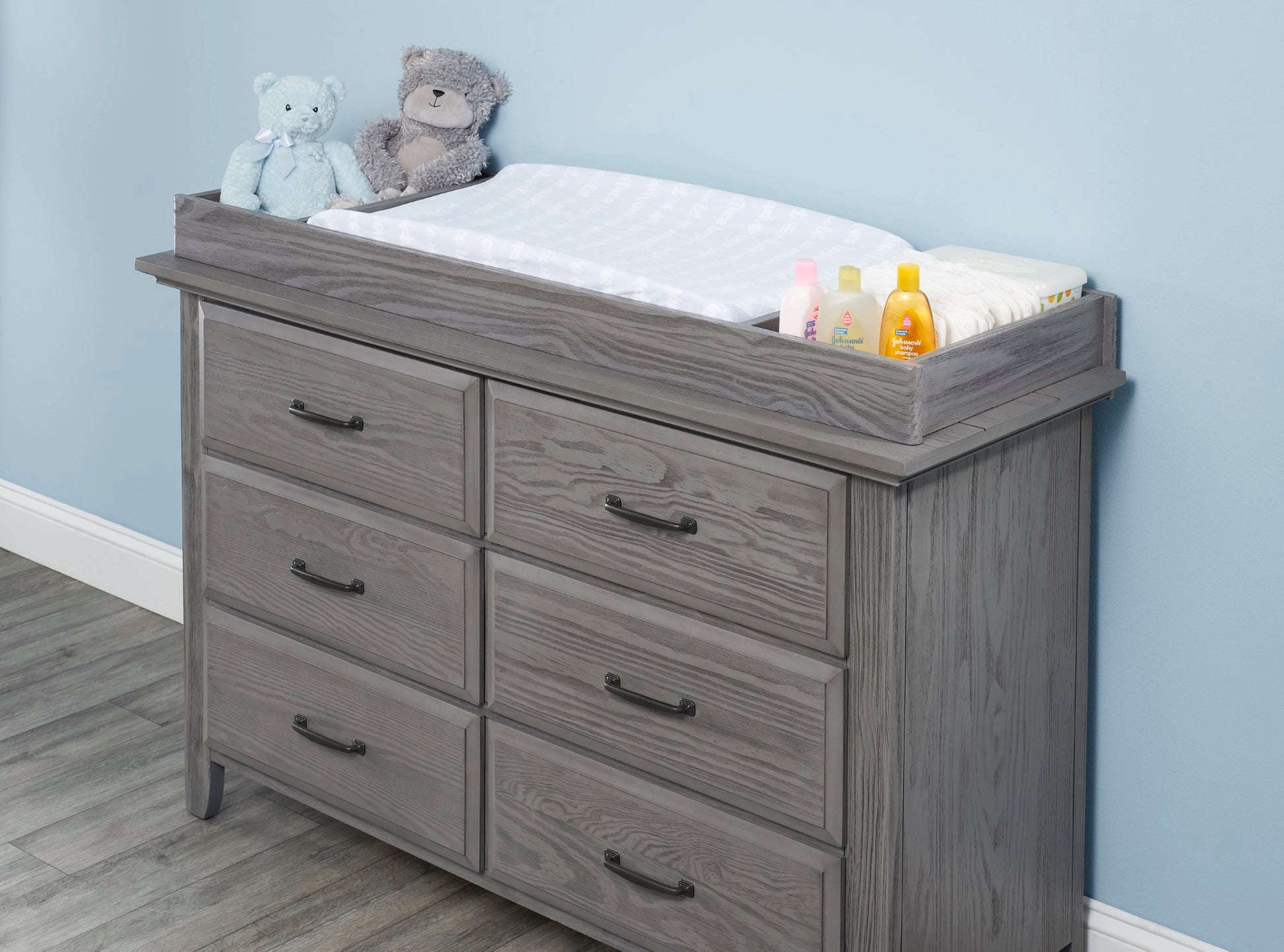 Changing Topper Dresser Topper With Drawers Fillmore 8-Drawer